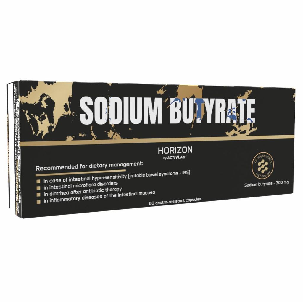 Activlab Horizon Sodium Butyrate Kapseln Natriumbutyrat 300 mg magensaftresistent Mikrogranulat Darm Nahrungsergänzung