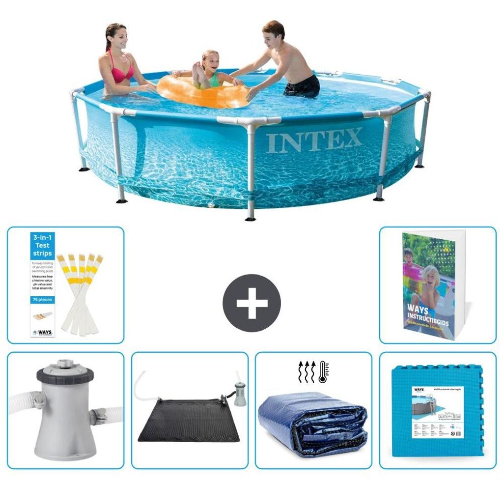 Frame Pool Rund - 305x76 cm - 7-teilig S340