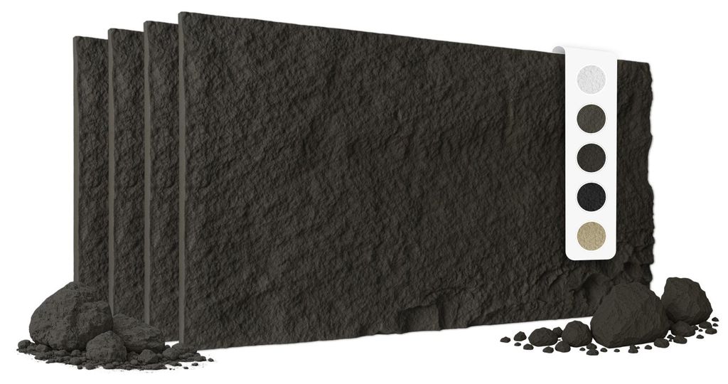 HEXIM Steinoptik Felsen Platten 4 Stück 120x60cm Produktbild 