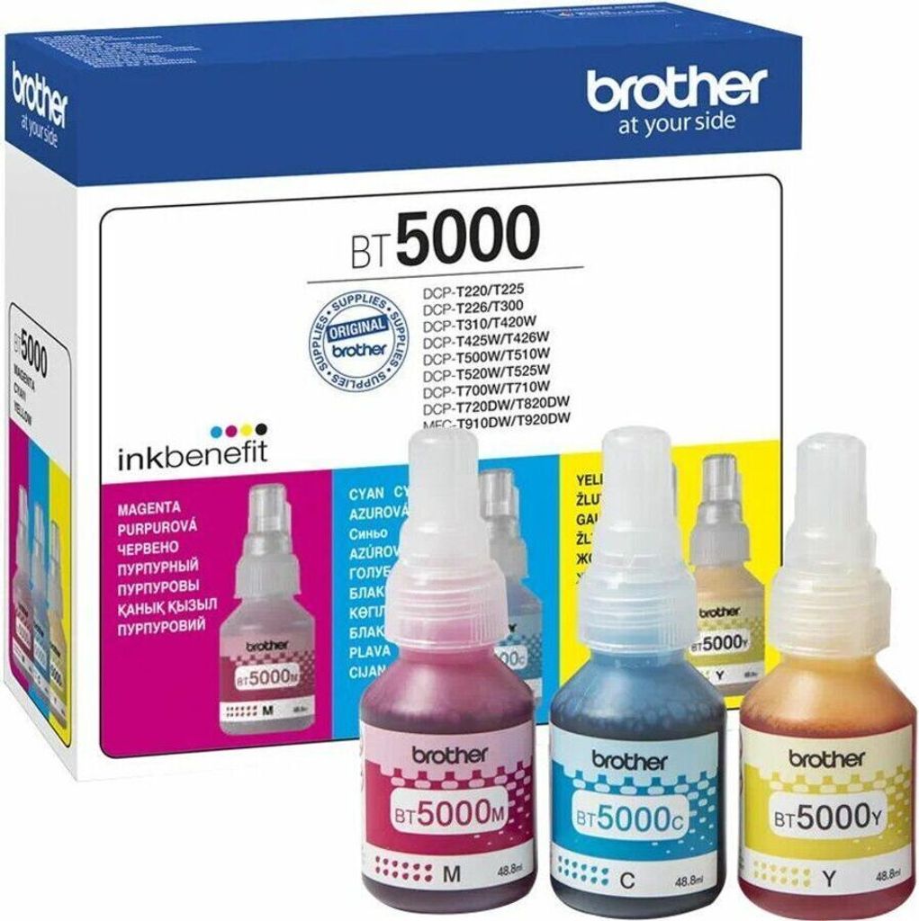 Brother BT5000CL Value Pack - 3er-Pack - 48.8 ml - Gelb, Produktbild 