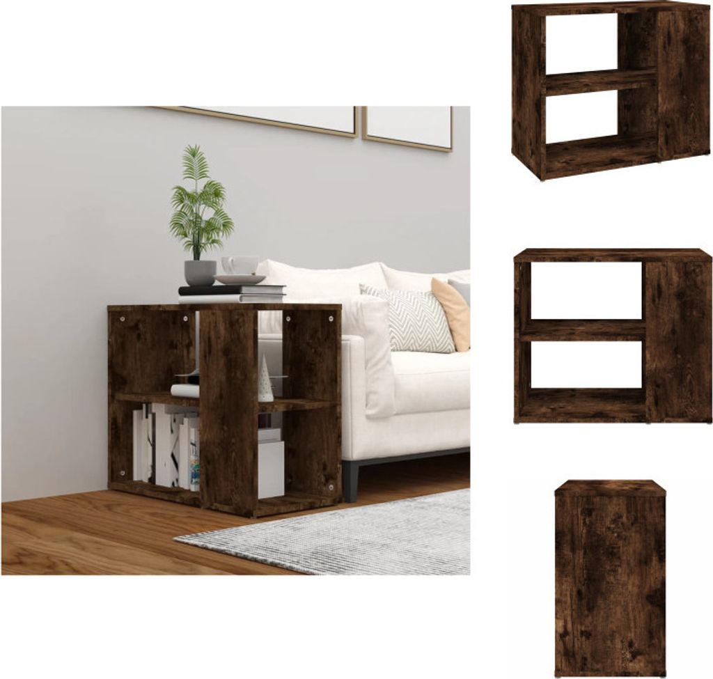 vidaXL Beistelltisch Räuchereiche 60x30x50 cm Holzwerkstoff - Sideboards