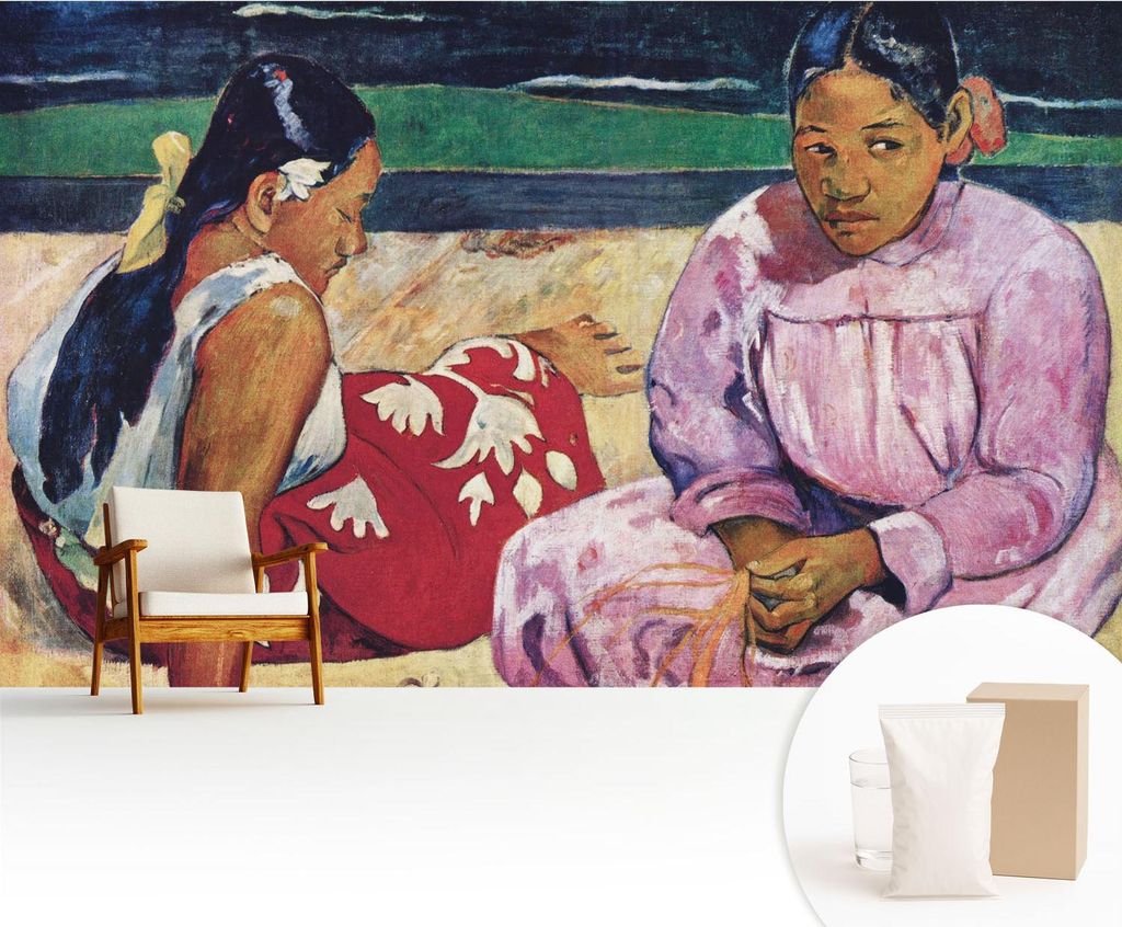 Fototapete - 416x254 cm - Tapete - Wandtapete - Wandbilder - Dekofolie - Tapete Folie - Wand - Dekoration - Wohnzimmer - Strandszene