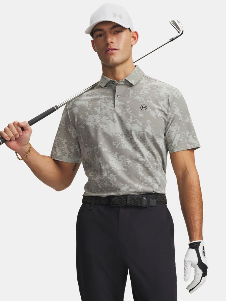 Under Armour UA Drive Chill Poloshirt für Herren mit Print LG