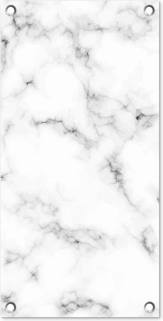MuchoWow 30x60 cm Outdoor-Poster Gartendeko Sichtschutz Garten Poster für den Garten Marmor - Textur - Grau - Schwarz