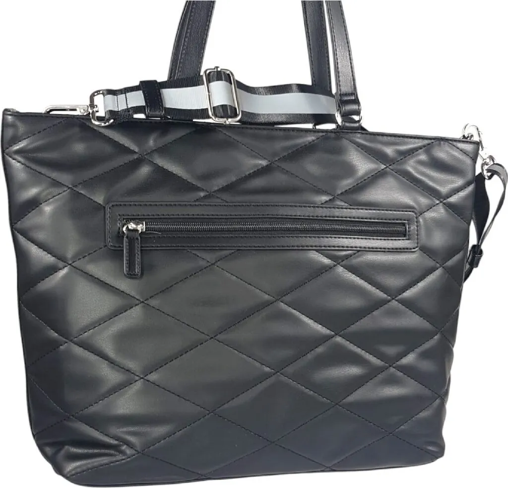 Sac à fermeture éclair Tom Tailor texture mica noir élégant - 9