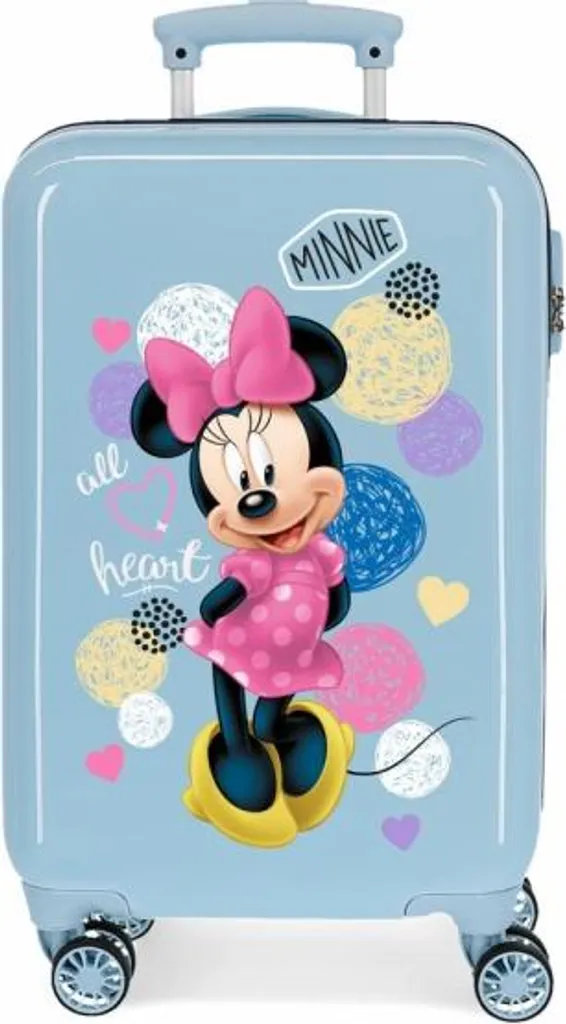 Valise rigide Minnie Mouse 32L en ABS avec 4 roues multidirectionnelles
