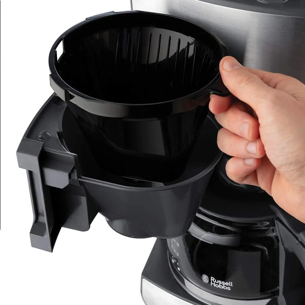 Cafetière Programmable Grind & Brew Russell Hobbs Verseuse Verre 1.25L - 15