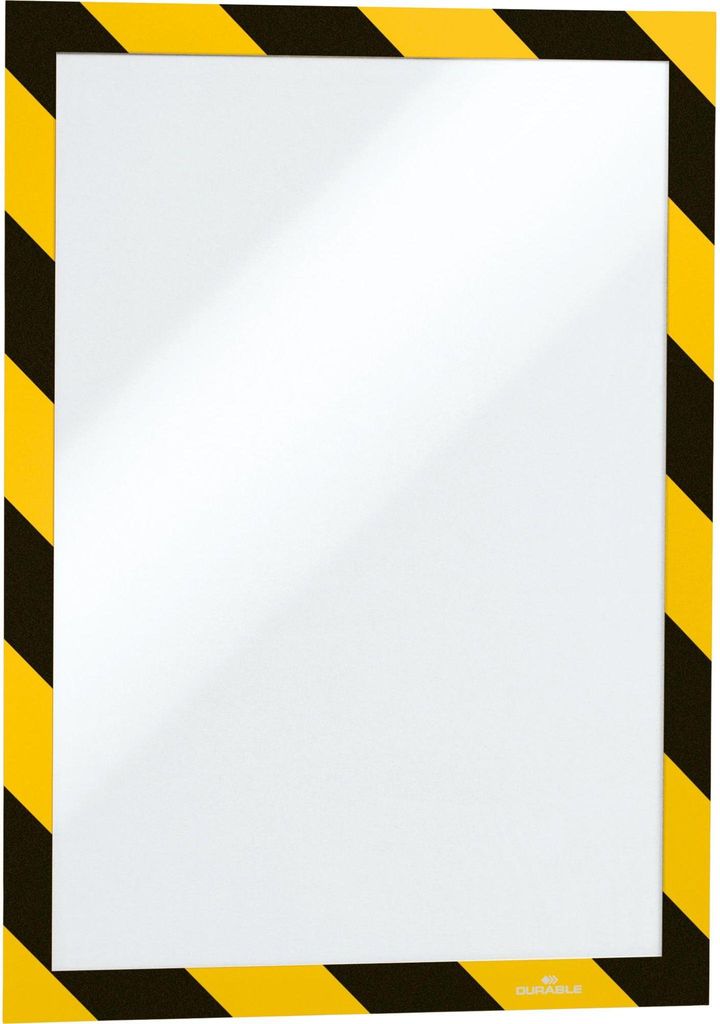 Odolný magnetický rám Duraframe Security A4 čierny, žltý Obrázok produktu 