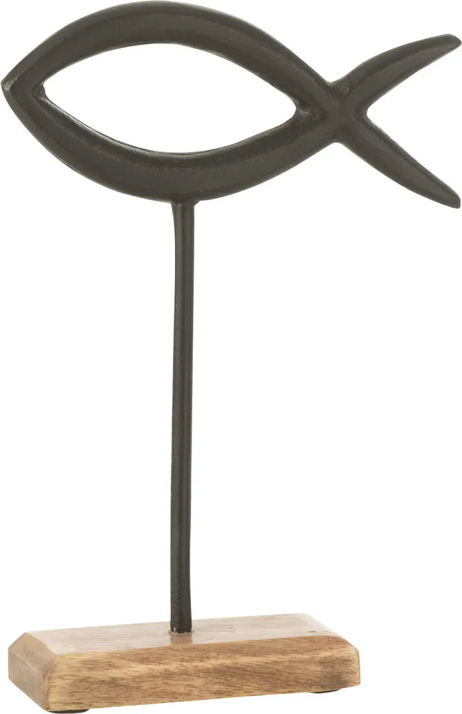 Sublimez votre Buffet avec ce Poisson Noir J-Line en Aluminium Design