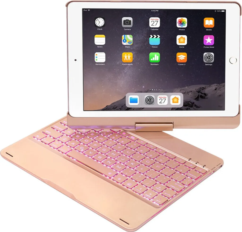 Custodia Luxury iPad Pro 9.7 / Air Oro con Tastiera Bluetooth QWERTY