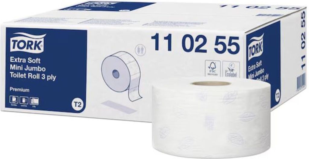 Tork Extra weich Jumborollen mini - 3-lagig - 12 Rollen Toilettenpapier