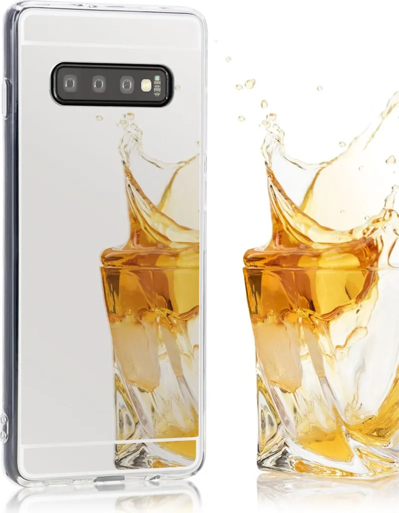 Custodia Samsung S10 NALIA Specchio Argento | TPU Anti-Urti Sottile