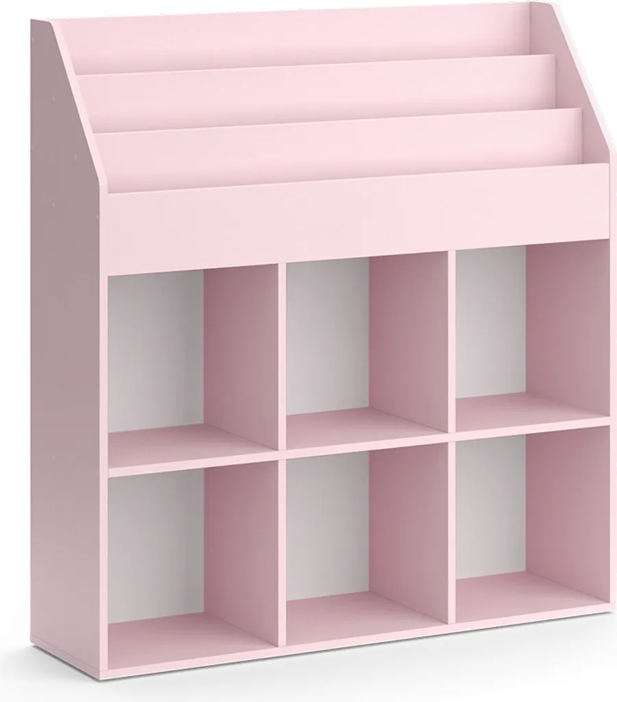 Rangement livres enfant Vicco Luigi Rose - Idéal chambre et salle de jeu