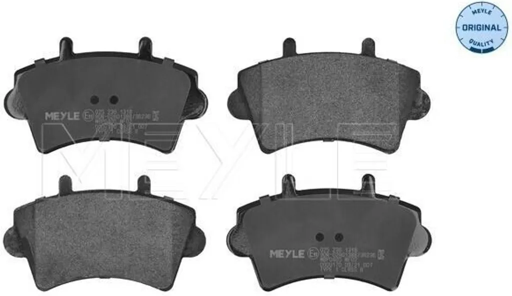 Stop aux bruits de freinage : Plaquettes MEYLE 025 236 1318 pour Movano