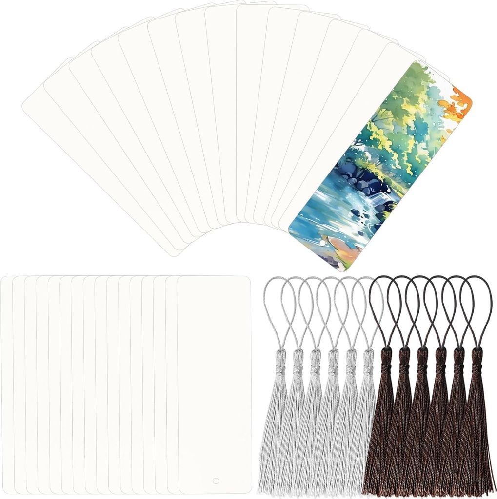 60 Stück Aquarellpapier Leere Bücher mit Quaste - Leeres Weißes Aquarellpapier - Aquarellblock zum Malen und DIY Basteln (15 x 5 cm)