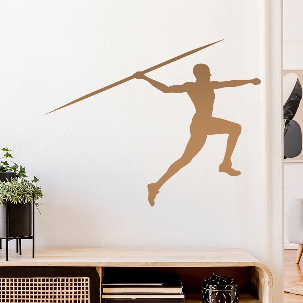 Speerwurf Speerwerfer Wandtattoo Wandaufkleber Wall Sticker - Dekoration, Küche, Wohnzimmer, Schlafzimmer, Badezimmer