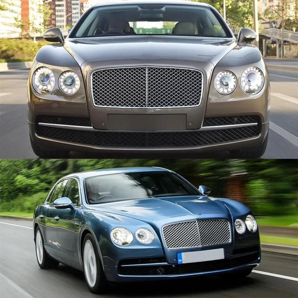 Cache Phare Bentley Flying Spur 2014-2019 Montage Facile Chrome - 2