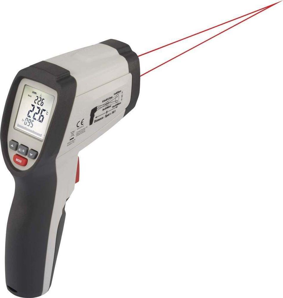 VOLTCRAFT IR 650-16D Infrarot-Thermometer Optik 16:1 -40 - 650 °C Pyrometer