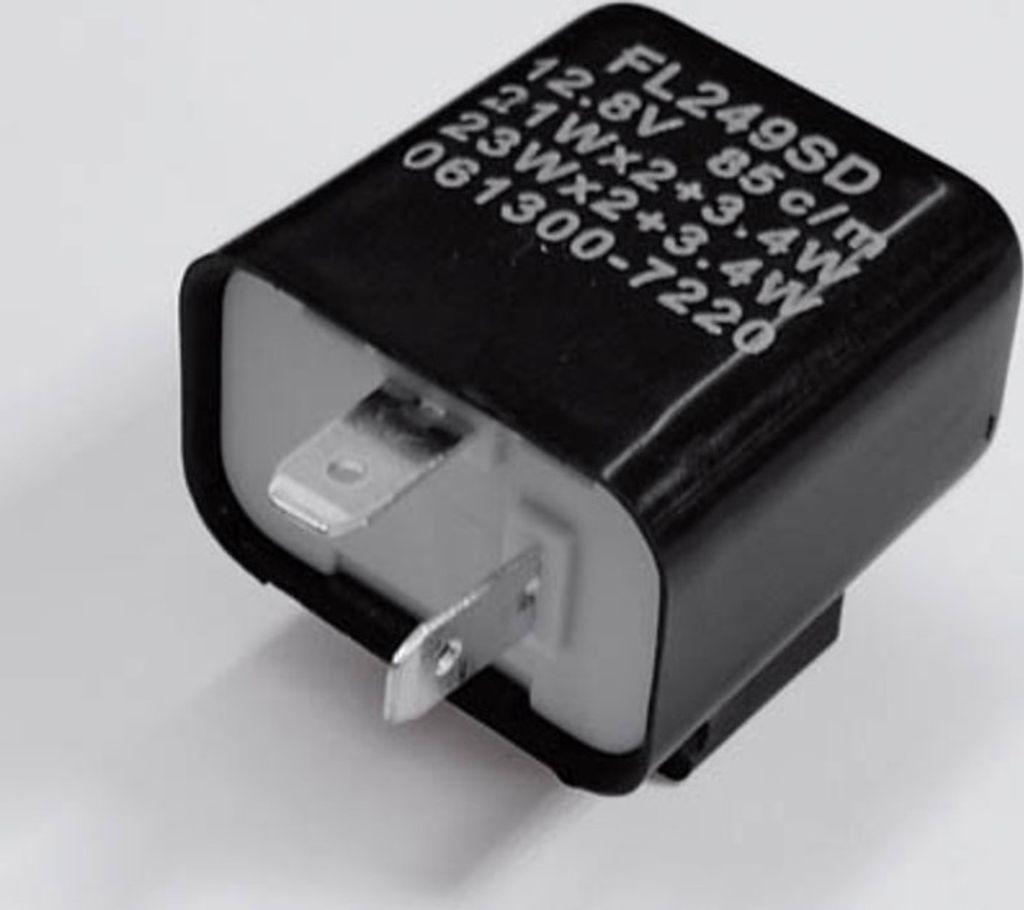 SHIN YO Blinkrelais 2Pol 12V 21W schwarz Produktbild 