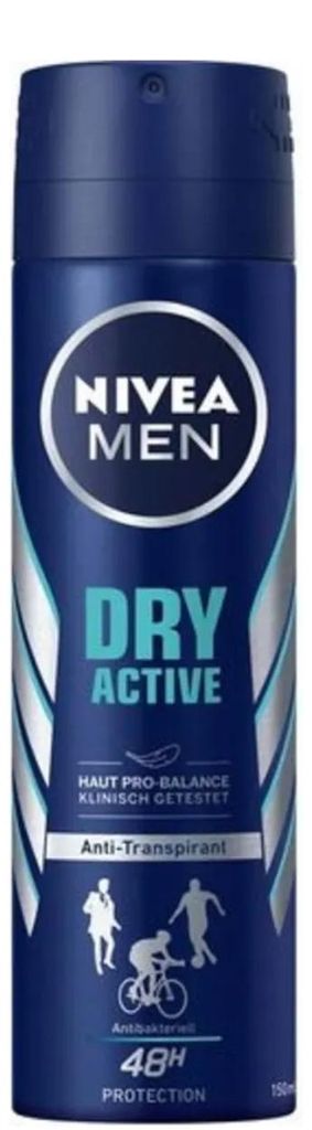 Nivea Men Deo Dry Active 150ml Dose Immagine del prodotto 