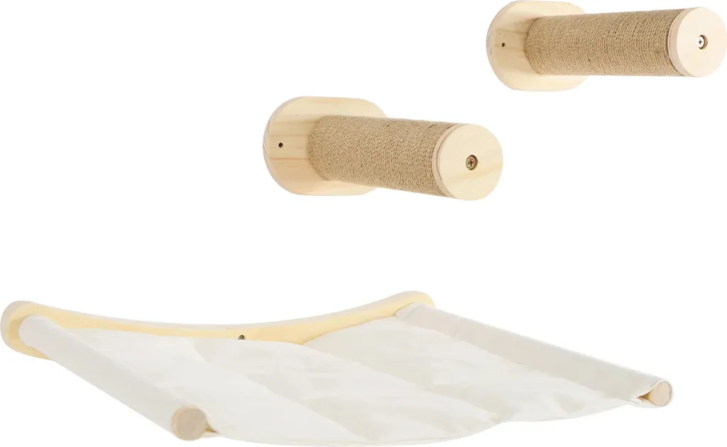 Étagère murale pour chat grande capacité : plateforme en bois robuste