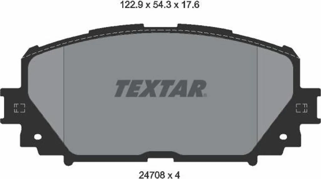 Plaquettes de frein TEXTAR 2470801 pour Yaris - Disque OE 04465B1360