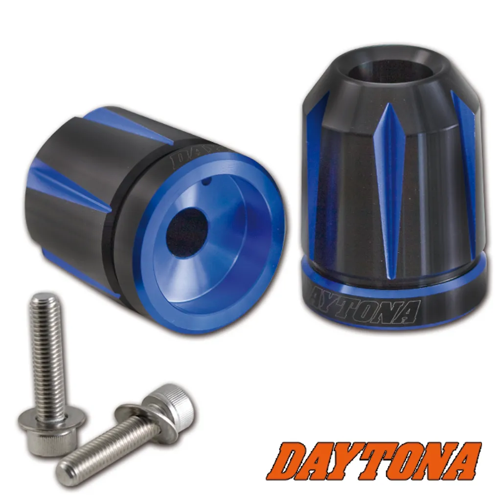 Embouts de Guidon Moto pour Réduire les Vibrations Daytona Scratch Bleu