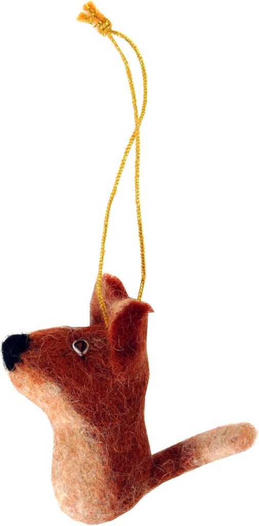 Filz Anhänger, Baumbehang - Fuchs, Orange, Wolle,Filz, 7*4*3 cm, Weihnachtsdeko