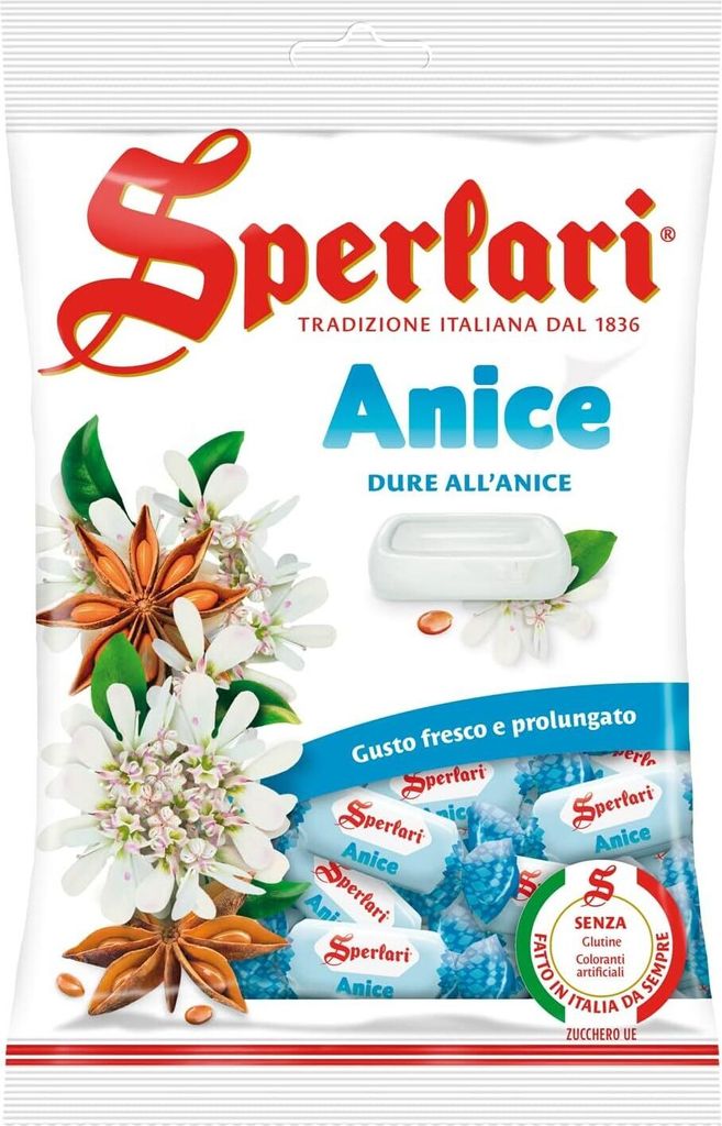 6x Sperlari Caramelle Anice Anis-Bonbons 200g