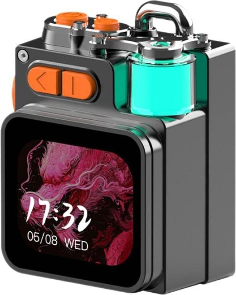 ZELURXX Bluetooth Lautsprecher Mini Bassbox, Touchscreen, tragbar, kabellos, RGB Licht, Outdoor, KTV, USB, Typ-C, HiFi, 1200mAh, 5W, stoßfest