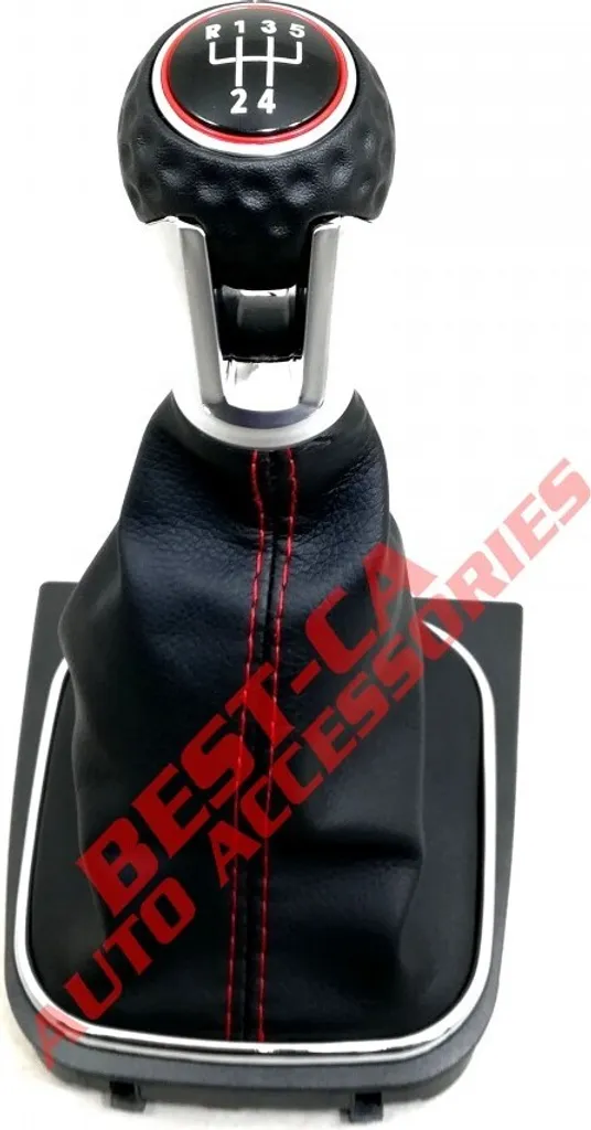 Pommeau de Vitesse avec Soufflet Cuir pour VW Golf 5 6 Jetta GTI TDI