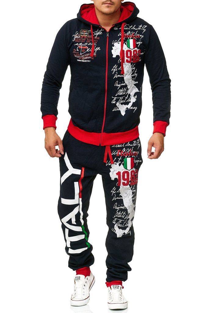 Herren Jogginganzug 2-teilig - Oversized Hoodie Mit Weiter Jogginghose