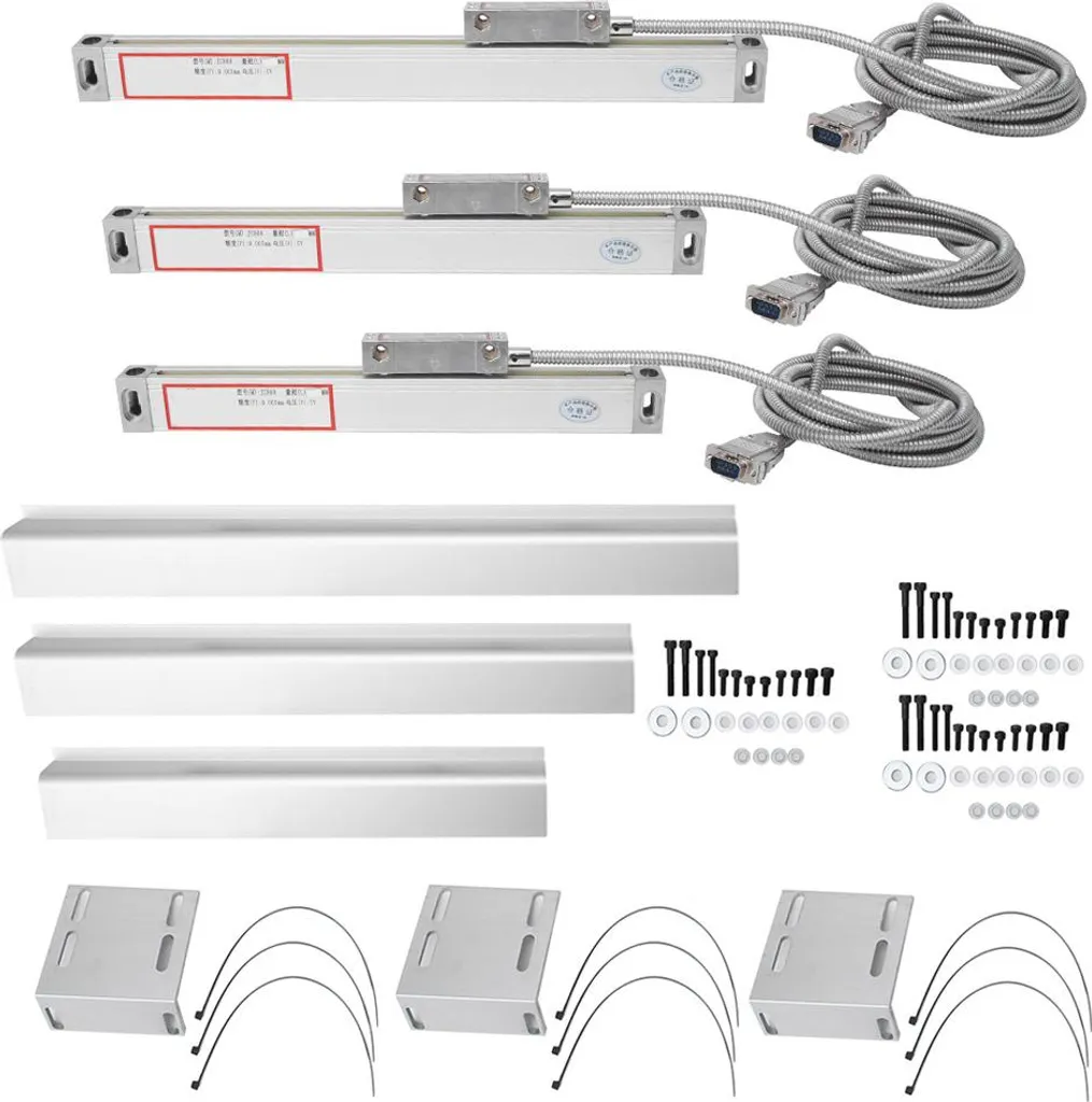 Règle de Mesure Linéaire en Aluminium pour Affichage Axe DRO 3 pièces