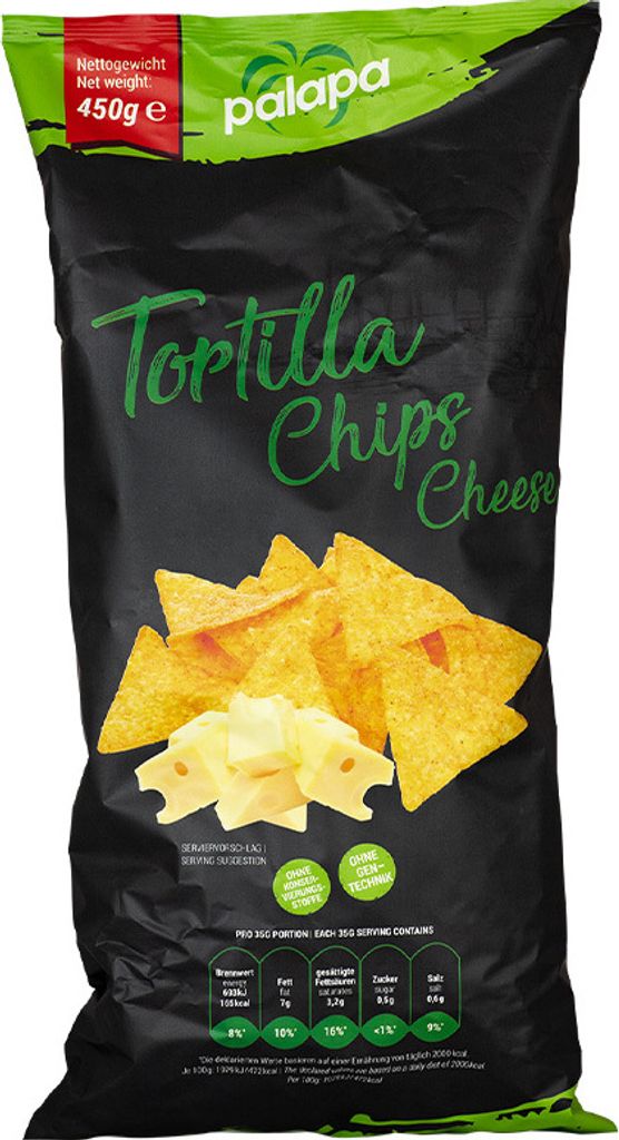 PALAPA Tortilla Chips Cheese 450g Chips | Kaufland.de PALAPA Tortilla Chips Cheese 450g Chips | Kaufland.de