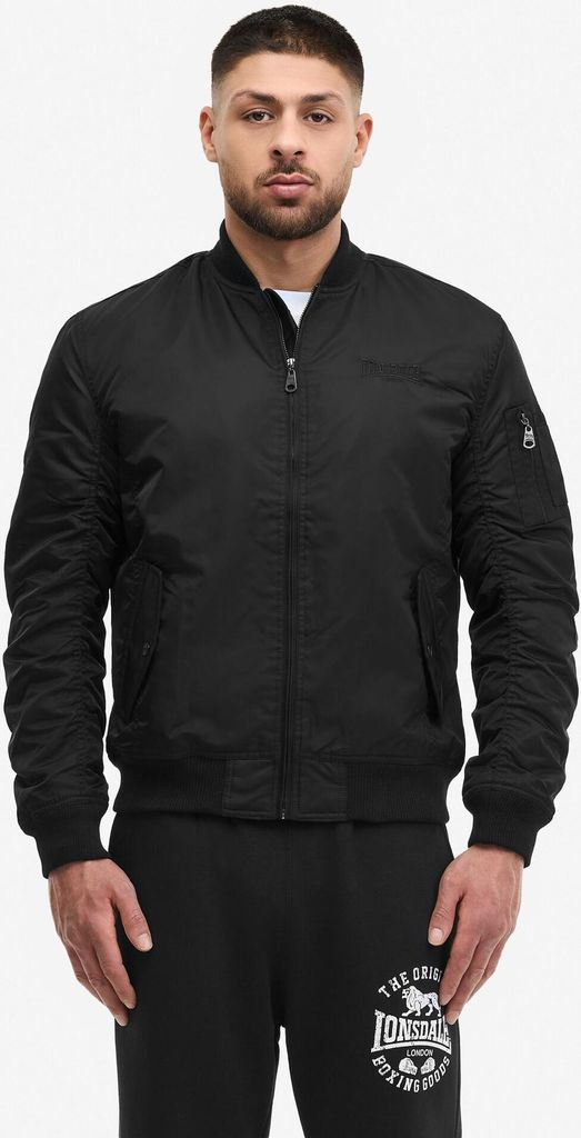 Herren Jacke schmale Passform POOLSTOCK Black L Lonsdale