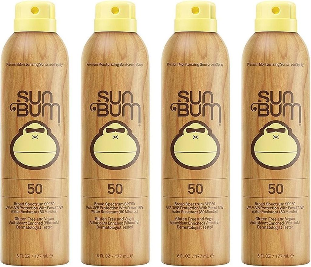 Sun Bum ORIGINAL SPF 50 SUNSCREEN SPRAY 4 Pack