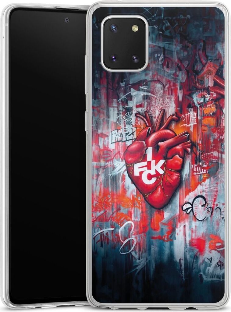 DeinDesign Slim Hülle für Samsung Galaxy Note 10 lite Silikon Case Ultra Dünn Handyhülle 1. FC Kaiserslautern 1. FCK Herz