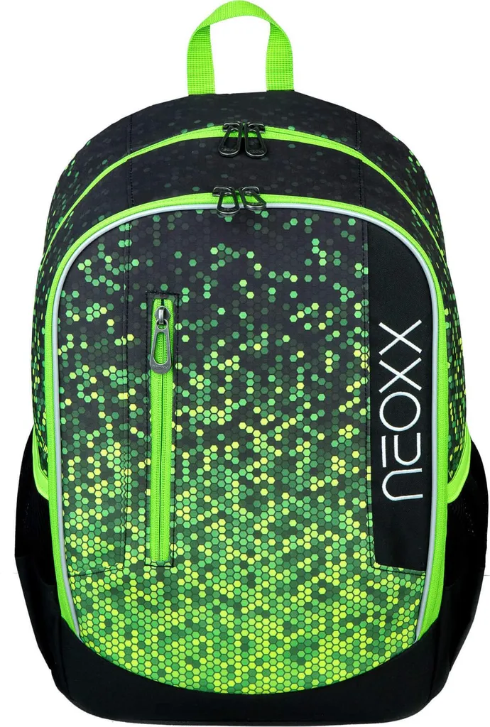 Sac à dos scolaire neoxx Flow Pixel In My Mind pour ordinateur portable