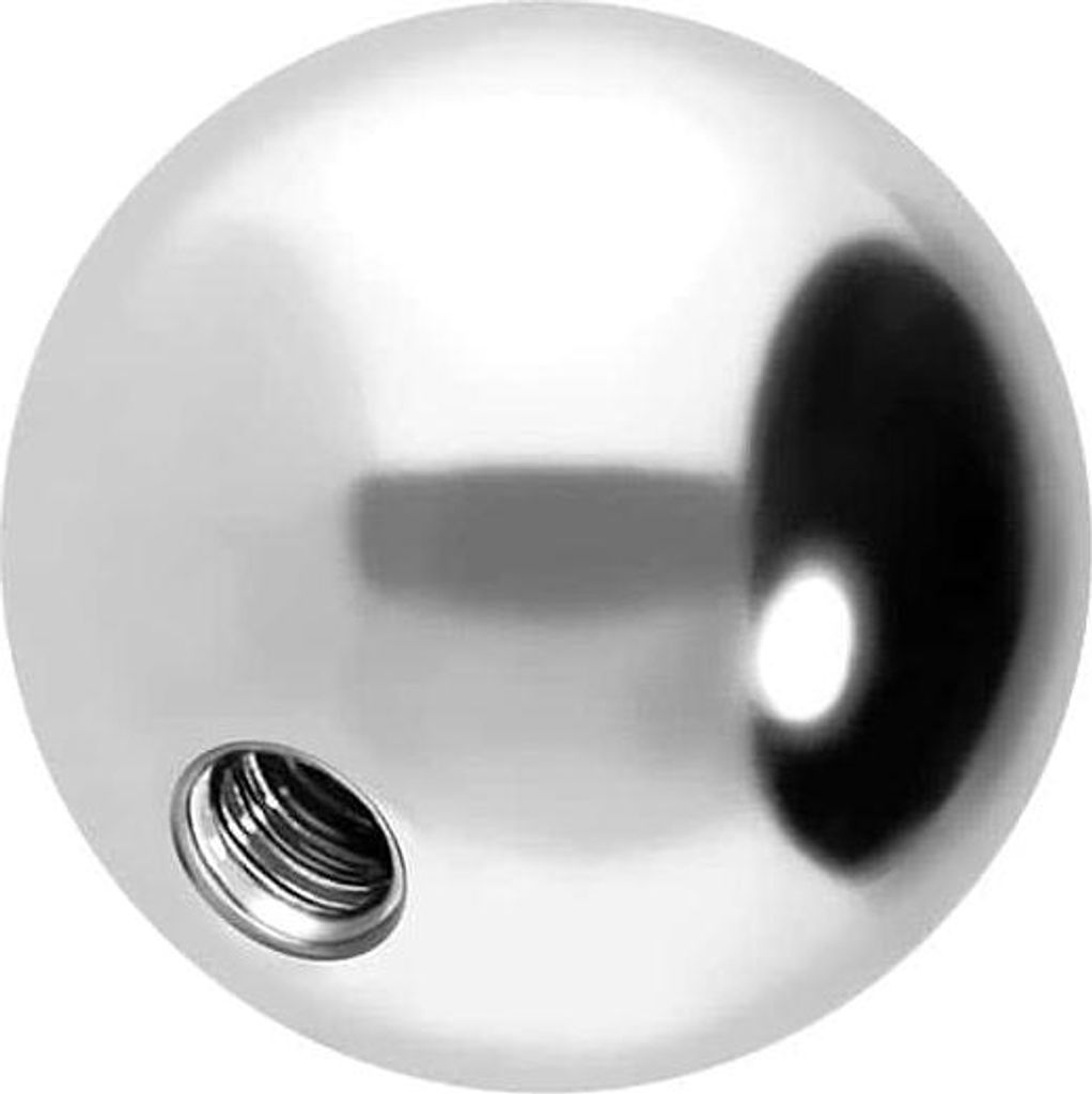 Titan Schraubkugel WeißGold Gewinde: 1,2mm | Kugelgröße: 5mm