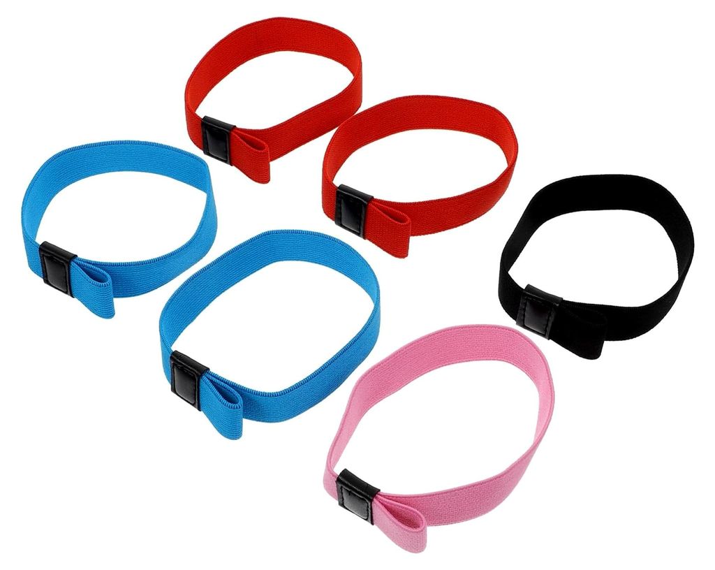 6 Stück Bunte Lunchbox-Befestigungsgurte aus Polyester mit hoher Elastizität und atmungsaktivem Material, passend für Brotdosen mit einem Umfang...