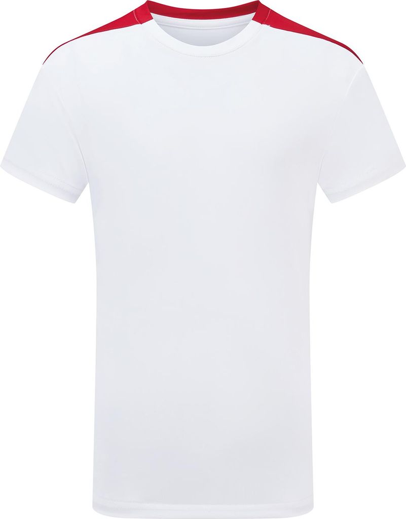 TriDri - "Performance" T-Shirt für Kinder RW11160 (116) (Weiß/Feuerrot)