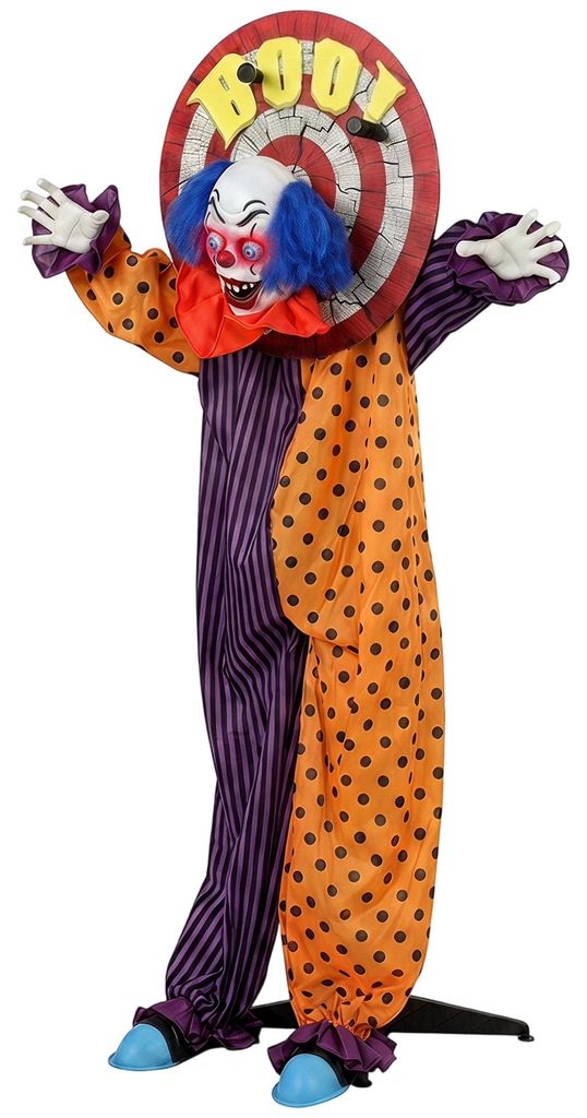 HOMCOM: Adorno animado de payaso de circo para Halloween, Imagen del producto 
