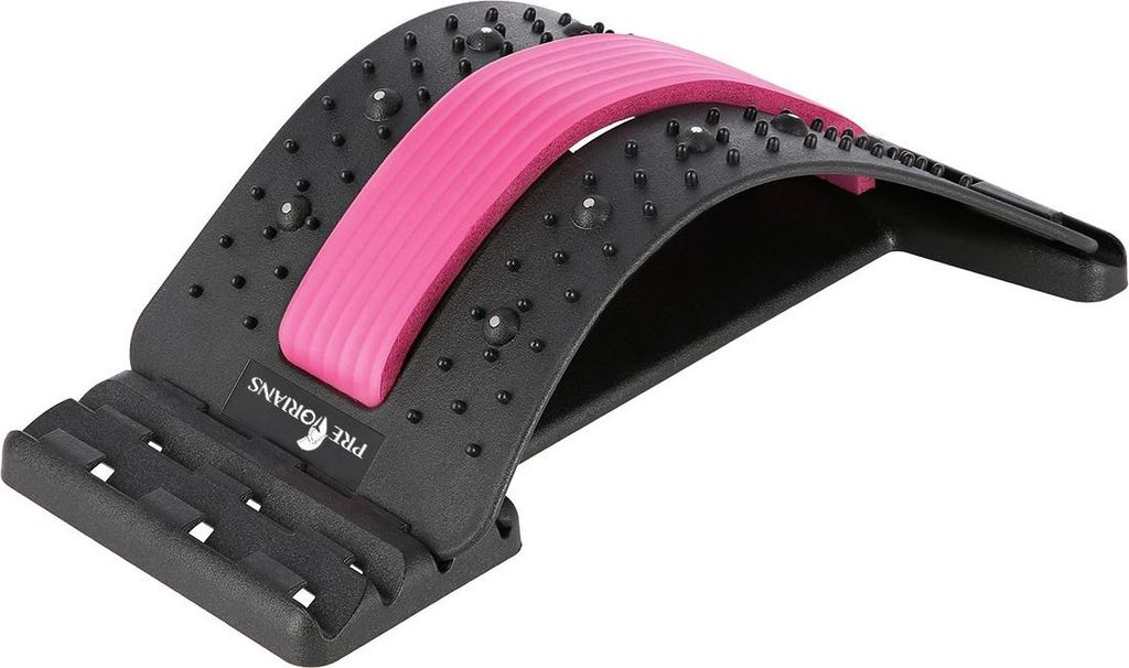 Rückendehner Dehnung Wirbelsäule Back Stretcher mit Massage-Punkte Rosa