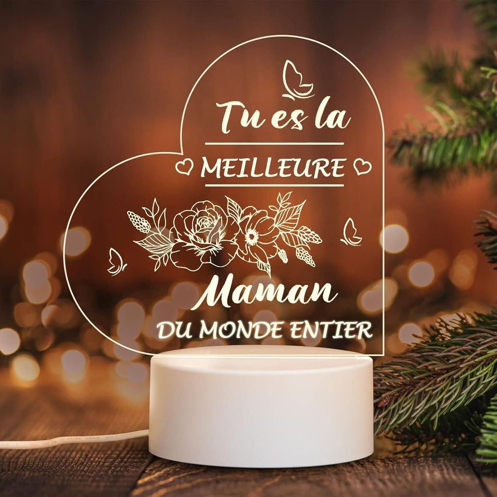 veilleuse LED 3D comme cadeau d'anniversaire ou pour la Image du produit 