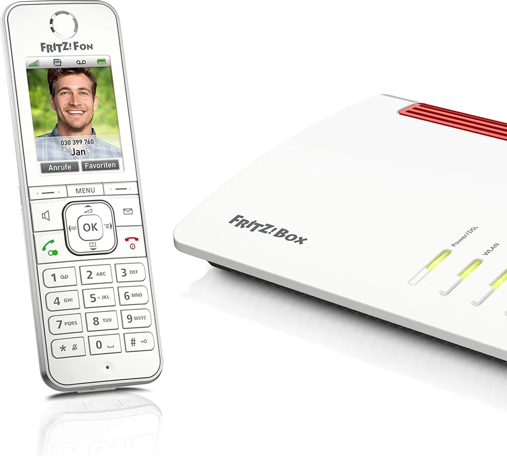 FRITZ!Fon C6 Blanc Combiné DECT avec Audio HD et Autonomie Longue