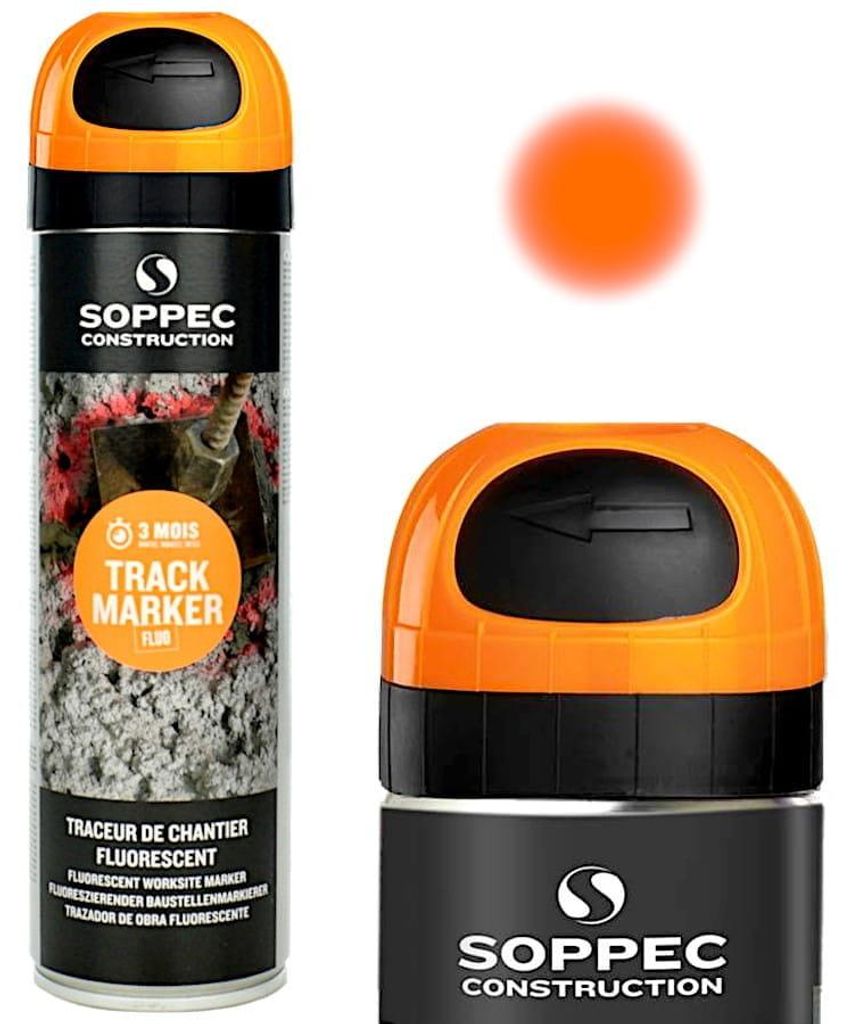 Soppec Spray Geodesign Spurmarkierung Orange 500Ml - Mtp Produktbild 