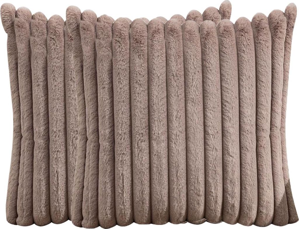 STILVORA Kissenbezüge Samt 2er Pack, Einseitiger Weicher Samt Kissenbezug, Kissenhülle Samt pflegeleicht, Kissenbezug Samt dekorativ, Beige 45*45cm