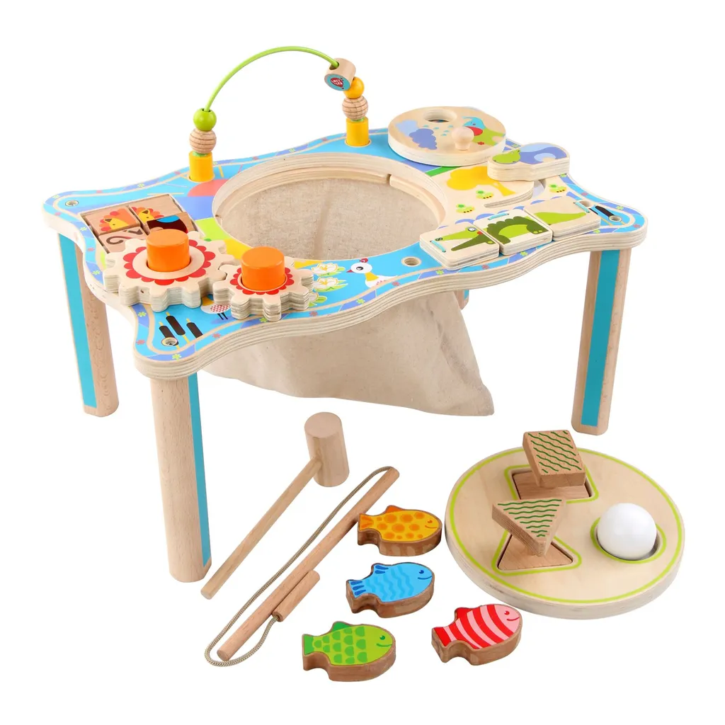 Table d'éveil multifonctionnelle en bois Expédition jungle Lucy & Leo - 3