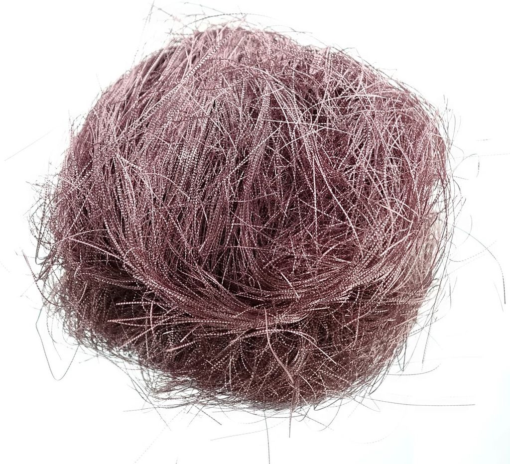 Weihnachtslametta Velvet Pink rosa gestanzt aus Kunststoff - 20 Gramm