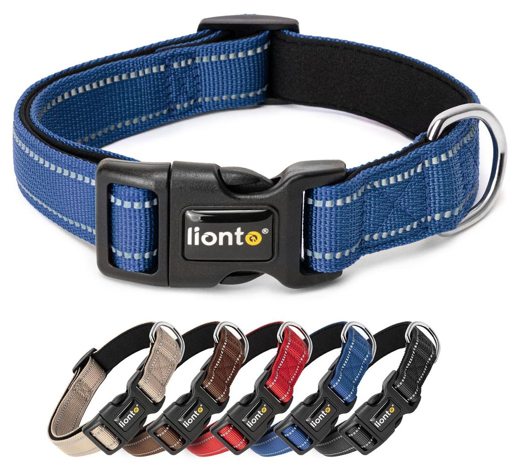 lionto Hundehalsband reflektierend, gepolstert & Produktbild 